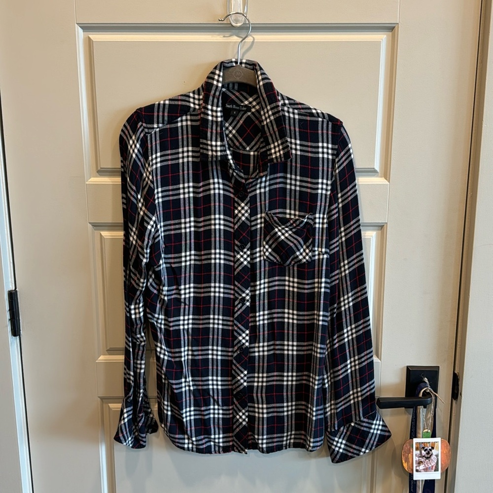 South Moon Under Plaid Button Down Shirt